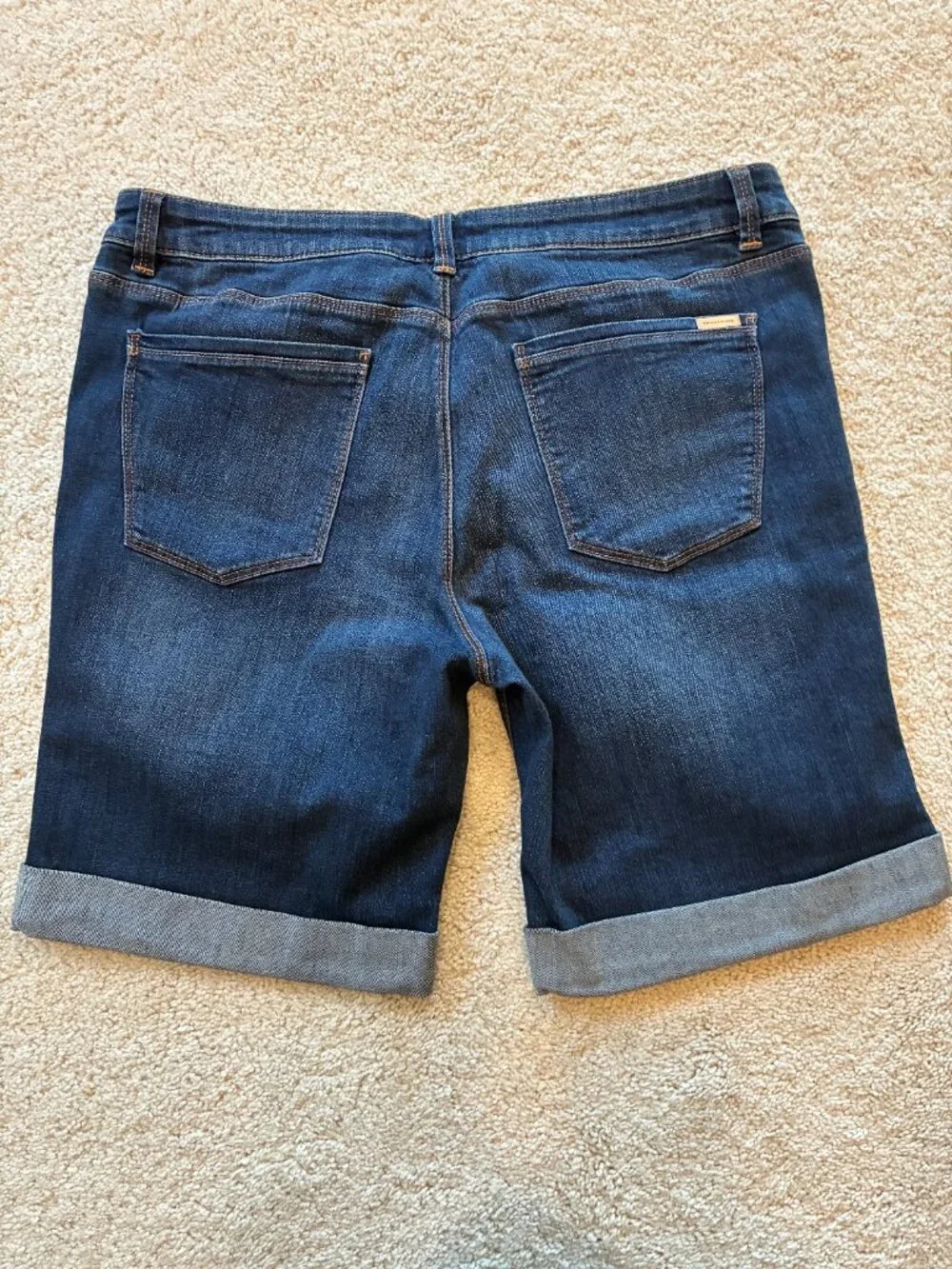 NWT White House Black Market Bermuda Jean Cuffed Shorts - Picture 3 of 8